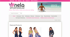 Desktop Screenshot of nelasportswear.com